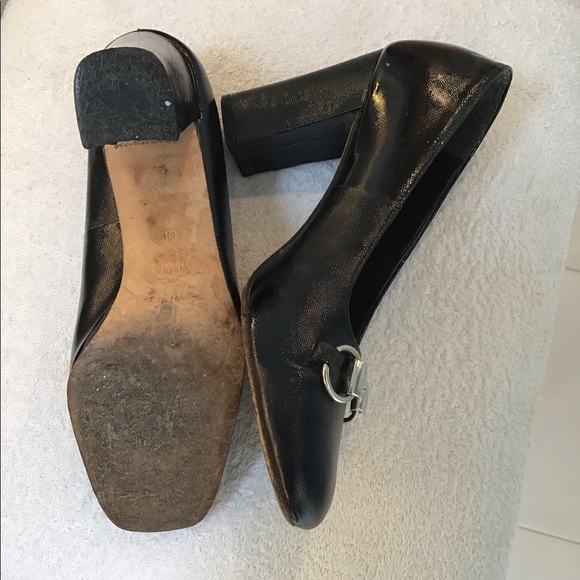 Enzo Angiolini black pattent patent Gucci buckle - Picture 4 of 5